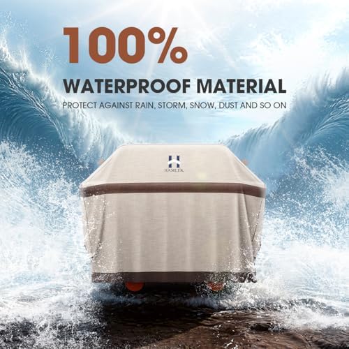 HAMLER Grill Cover 52 Inch, Heavy Duty Waterproof BBQ Covers, Gas Grill Covers - Image 6