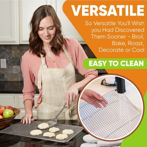Spring Chef 11.5" x 16.5" Stainless Steel Cooling Rack - Image 4