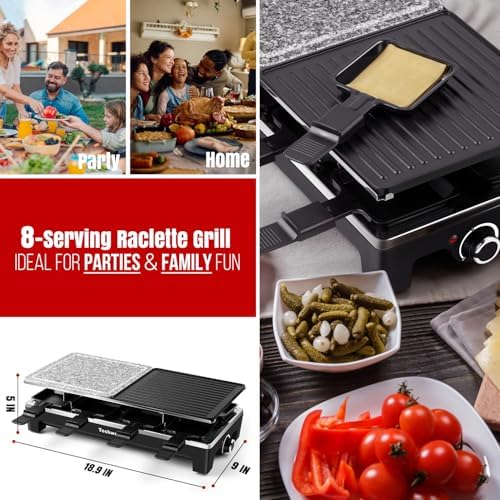 Raclette Grill, Techwood Electric Indoor Grill - Image 2