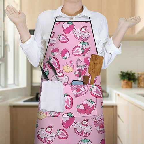 Strawberry Kitchen Cooking Apron - Image 4