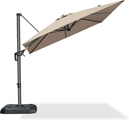 PURPLE LEAF Outdoor Umbrella 8' x 8' Square Premium Sun Protection Tapue | - Image 2
