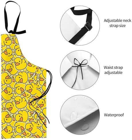 Apron skeleton Halloween, Waterproof Work Apron - Image 6