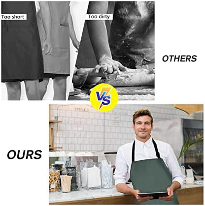 Waterproof Rubber Apron Adjustable Dishwasher Apron - Image 6