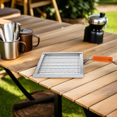 ibasenice Barbecue Tool Camp Toaster Camping Bread Toaster Tortilla Toaster - Image 2