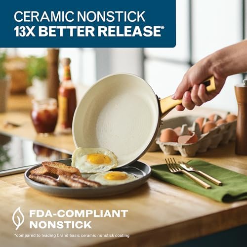 Farberware Forged Induction Ceramic Nonstick Fry Pan/Skillet, Dishwasher Safe - Image 4