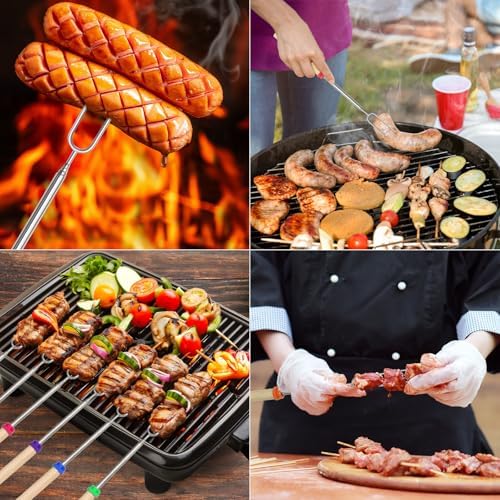 30 Pack Smores Sticks Kit, 32 Inch Marshmallow Roasting Sticks - Image 7