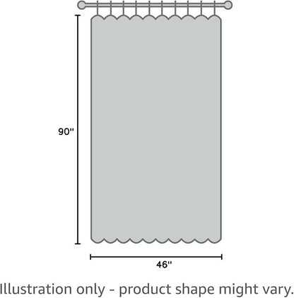 NICETOWN 2 Panels Outdoor Curtains Waterproof Bottom Fixed W46xL90 White | - Image 9