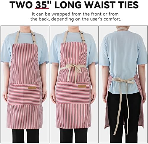 NLUS 2 Pack Cooking Aprons for Women - Image 5