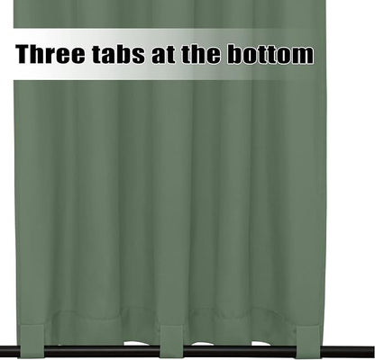 Easy-Going Outdoor Curtains for Patio 1 Panel, 54x120 inch, Sage Green | - Image 4