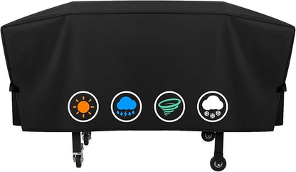 ZBXFCSH Outdoor Grill Griddle Cover fits for 1528 Blackstone 36 inch 4 Burner Griddle, Heavy Duty Flat Top Griddle Station Cover with Waterproof Sealed Seams, Durable FadeStop Material
