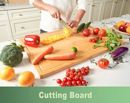 Allsum 30x20" Bamboo Cutting Board - Image 3