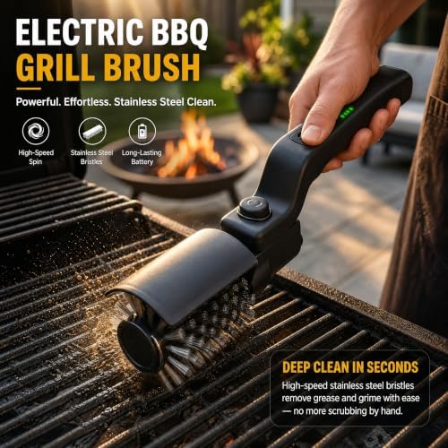 Upgraded Electric Grill Brush, Cordless Rechargeable Grill Cleaning Brush - Image 2