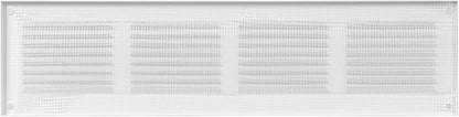 Repa Market 5-Pack Air Vent Cover 16x4 Inch (Outer Dimensions) White Galvanized Steel Louvered Grill Cover with Mesh Screen/Wall or Ceiling Vent/HVAC Register for Indoor and Outdoor Ventilation