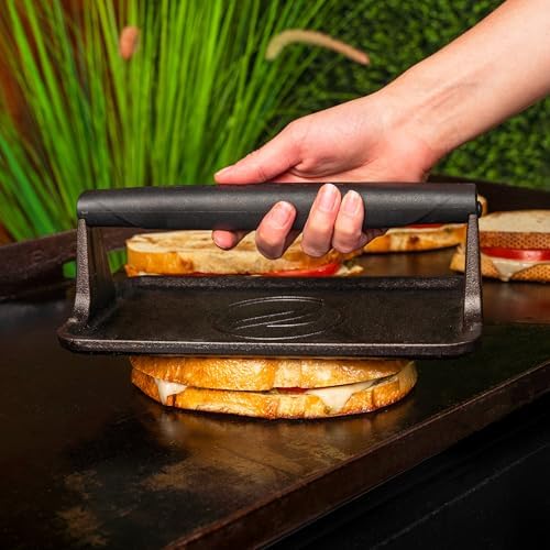 Blackstone® Pre-Seasoned Cast Iron Griddle Press - Image 6