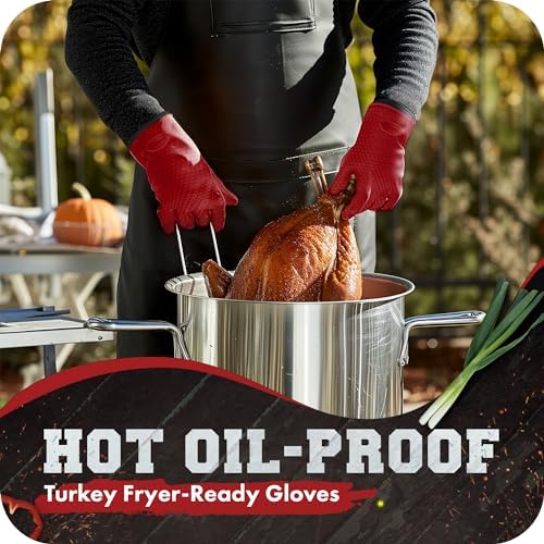 KITCHEN PERFECTION Silicone Smoker BBQ Gloves - Image 4