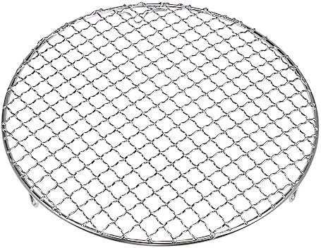 HARFINGTON Round Cooking Rack 9.7-inch 201 Stainless Steel Cross Wire Barbecue - Image 3