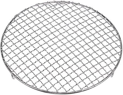 HARFINGTON Round Cooking Rack 9.7-inch 201 Stainless Steel Cross Wire Barbecue - Image 3
