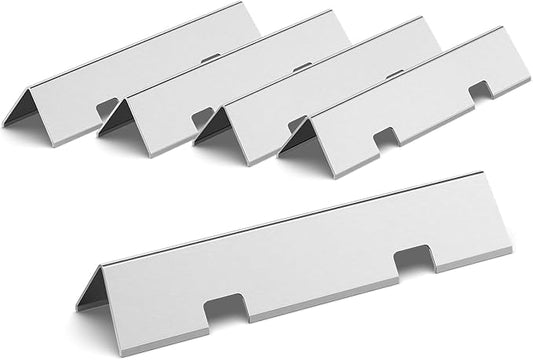 QuliMetal 7636 67046 Flavorizer Bars for Weber Spirit 300 & GS4 Spirit II 300 Series, Spirit E310 E320 E330 S310 S315 S320 S330 Grill with Front Control Knob - 15.3 Inch Flavor Bars Replacement Parts