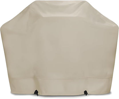 Eevelle Meridian Patio BBQ Grill Cover for Outdoor Grill - Marine Grade Fabric - Durable - Waterproof Covers - All-Weather Protection Barbeque Gas Grill Cover – (48" H x 70" W x 24" D, Khaki)