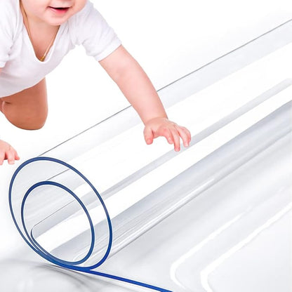 RostiKong 60 x 72 Inch Conference Table Cover Protector Transparent Plastic Table Mat Desktop Pad Rectangular Acrylic Table Pad Furniture Protector for Large Glass Marble Coffee Kitchen Dining Table