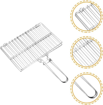 Cabilock Thickened Stainless Steel Fish Grill Basket 15.75X11.81 Inch BBQ - Image 6