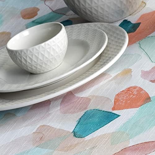 Maison d' Hermine Table Cloth Square Table 100% Cotton 54 x 54 Inches Tablecloth Reusable Decorative for Dining Room, Farmhouse, Home, Party, Festive & Wedding Spring Summer - Summer Picnic