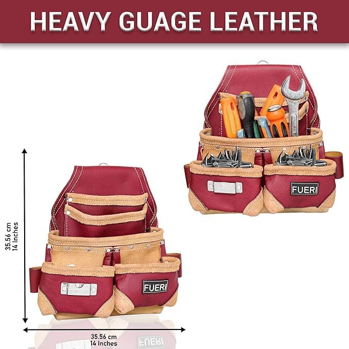 FUERI Leather Tool Belt for Men - Image 3