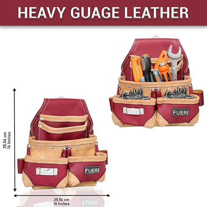 FUERI Leather Tool Belt for Men - Image 3