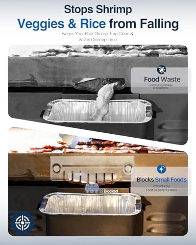 Grease Gate Blocker for Blackstone Griddle, Mesh Screen for Blocking Food from - Image 4
