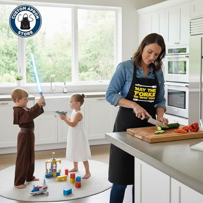 Adult Cooking Apron | May The Forks Be - Image 6
