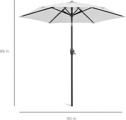 Best Choice Products 7.5ft Heavy-Duty Round Outdoor Market Table Patio Umbrella - Image 7