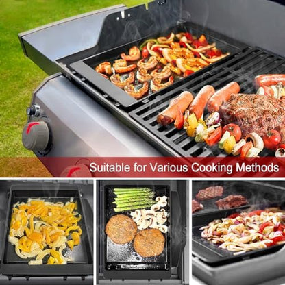 GasSaf 7658 Griddle for Weber Spirit 200 300, Grill Pan for Spirit II E-210 - Image 6