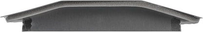 Repa Market 17" x 9" Inch Air Exhaust Grille for Round Ducts - Adjustable Louvre Blades - Galvanized Air Supply Vent Cover - Side Fit Round Surface Canal Ducting from 19.68" to 55" Inches