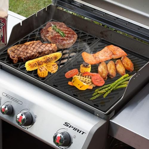onlyfire Reversible Cast Iron Griddle and Cooking Grate Combo Set - Image 6