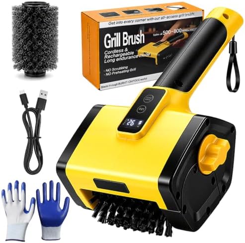 Electric Grill Brush 800RPM BBQ Grill Cleaner by SINOVCLE