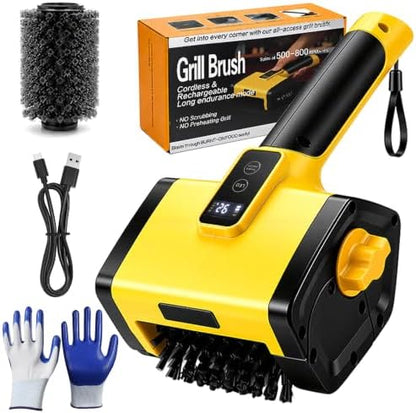 Electric Grill Brush 800RPM BBQ Grill Cleaner by SINOVCLE