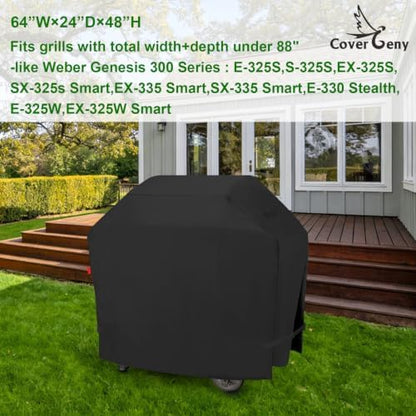 Grill Cover for Weber Gensis: E-325S, SX-325s Smart, EX-335 Smart, SX-335 Smart - Image 2