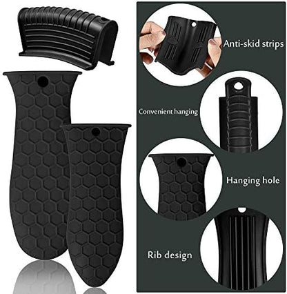 Silicone Hot Handle Holder, Heat Resistant Potholder Cookware Handle Cast Iron - Image 3