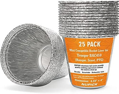NUPICK 25 Pack Mini Grease Bucket Liner by CreateAmazingChoice