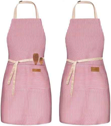 BeLuyi 2 Pack Adjustable Bib Apron by BELUYI