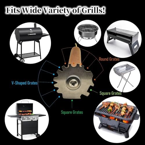 Grill Scraper for BBQ Grate and Griddle, Bristle-Free, 11.8” Wooden Handle – - Image 5
