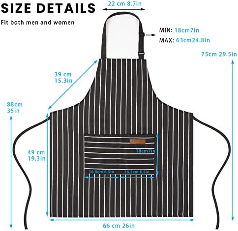 BeLuyi 2 Pack Adjustable Bib Apron - Image 2