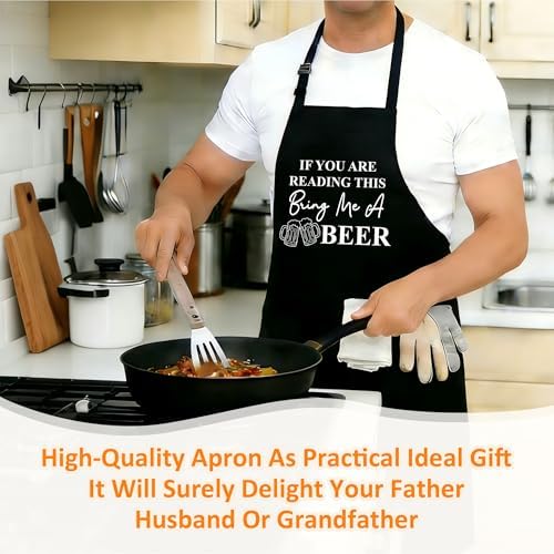 Funny Aprons For Men, Father's Fathers Day Kitchen Gifts For Dad Father Daddy - Image 6