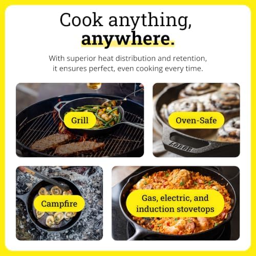 Lodge Cast Iron 5-Piece Set, PFAS-Free Pre-Seasoned Kitchen Set - Image 6