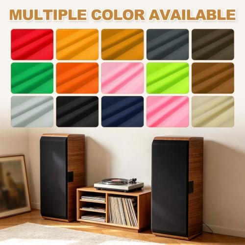 MECCANIXITY 55"x24" Speaker Grill Cloth Stereo Mesh Fabric Orange Red - Image 5
