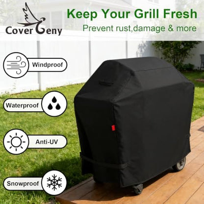 Outdoor BBQ Grill Cover for Weber Genesis 4 Burners 400 Series : E-415 - Image 6