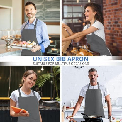 Utopia Kitchen Bib Aprons 2 Pack Adjustable - Image 5