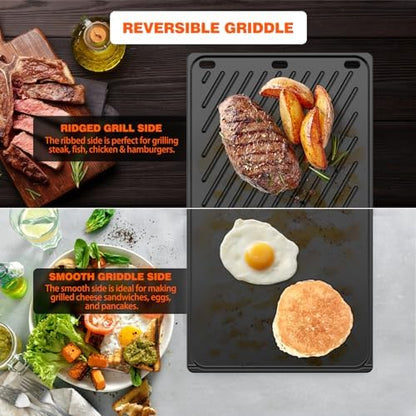 onlyfire Reversible Cast Iron Griddle Replacement - Image 4