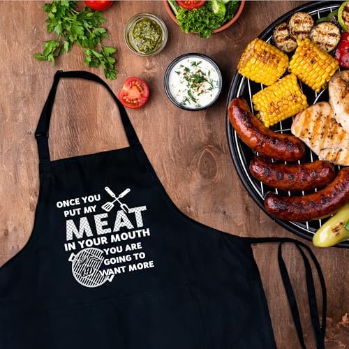 Funny Aprons For Men, Father's Fathers Day Kitchen Gifts For Dad Father Daddy - Image 4