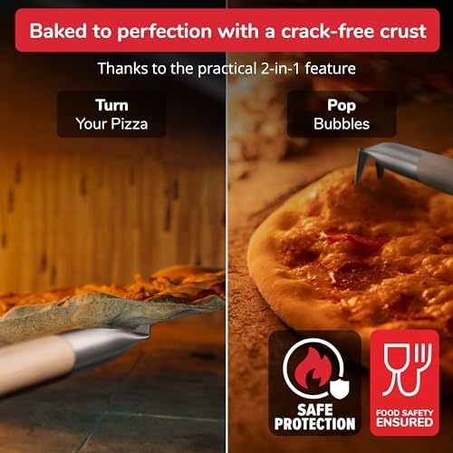 Senwosa Pizza Turner Fork & Bubble Popper Extra Long - Image 3